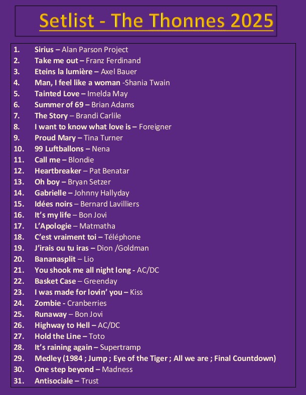 Setlist
